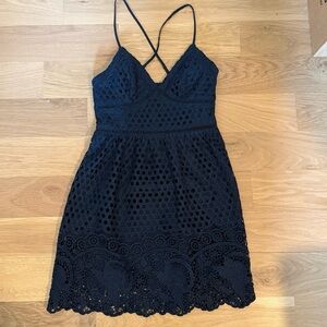 Abercrombie and Fitch Navy Lace Dress